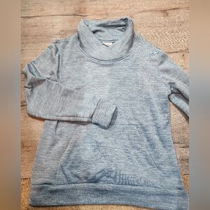 Women Blue Columboa Fleece Top Shirt L Large